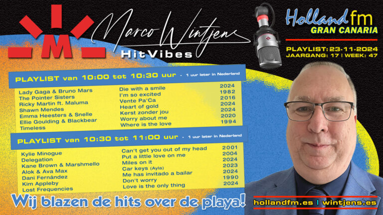 HitVibes 23-11-2024 | Jaar: 17 – Week: 47