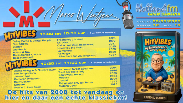 HitVibes 03-05-2025 | Jaar: 18–week: 18