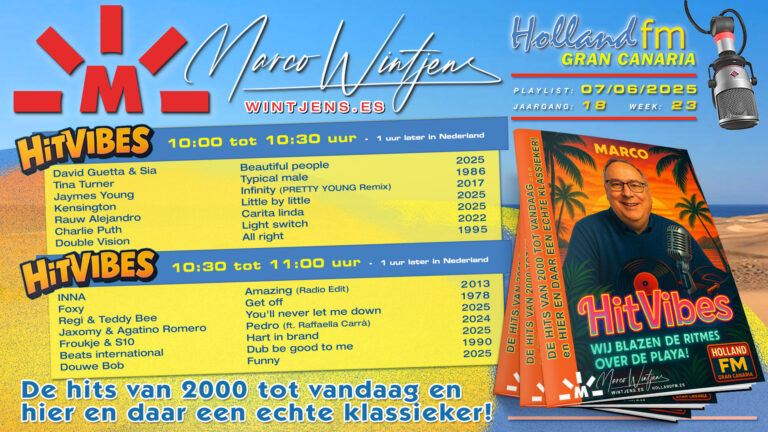 HitVibes 07-06-2025 | Jaar: 18–week: 23