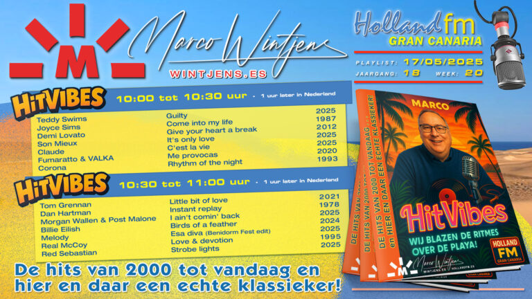 HitVibes 17-05-2025 | Jaar: 18–week: 20